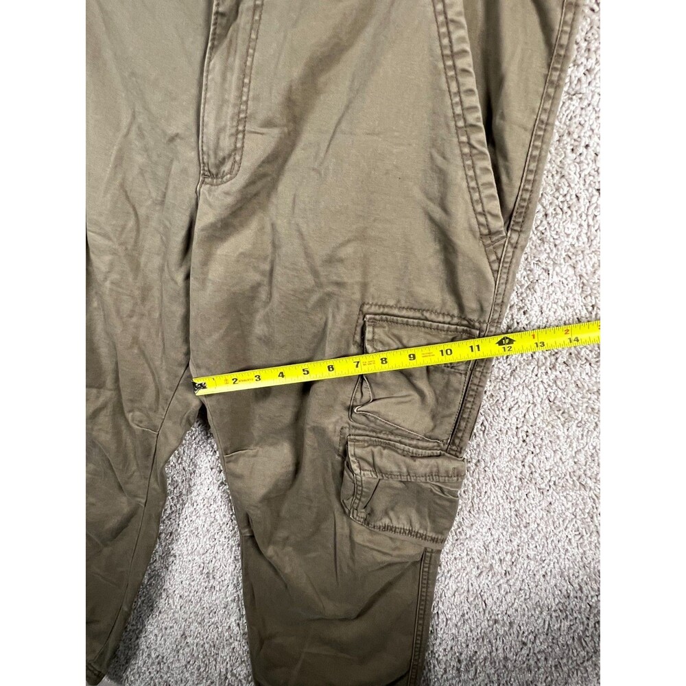 Vintage Y2K Mossimo Cargo Pants Mens 38x30 Khaki Gorpcore Grunge Wide Leg - Picture 3 of 9